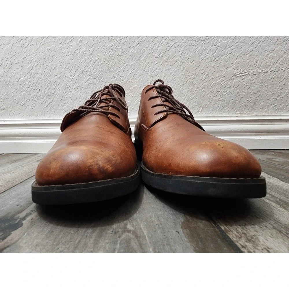 Timberland GSR Metro Brown Leather Oxford Waterproof Vibram Shoes 9M 78531